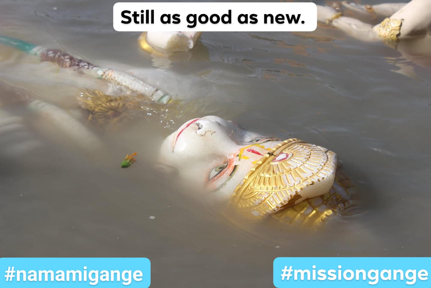Another 2 Tonnes of waste collected from the river, another pearl in the necklace.; Location : Haridwar; Photo by: 